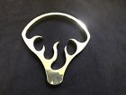 000000000 M P Machine Billet Snowmobile Pull Handle Skidoo Actic Cat Polaris Yamaha Flame Theme