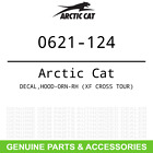 0621-124 Arctic Cat Oem Decal Xf Cross Tour