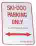 1218sdp Voss Signs Ski Doo Parking
