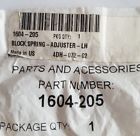 1604-205 Block Spring Adjuster Lh
