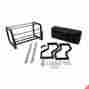 26-0073-6 Kimpex 12-321-01 Adjustable Cargo Carrier Backrest Black 16 To 16-1 2 Tunnel 15 15-1 4 Track