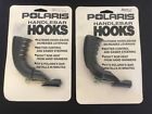 2872483-070 Polaris Snowmobile Degree Black Handlebar Hooks Pair New Oem Free