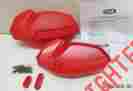 2875536-293 Polaris Snowmobile Iq Switchback Rmk Shift Oem Red Hand Guards
