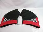 291201-01 Choko Red Black With Checkers Deluxe Racing Snowmobile Handlebar Muffs