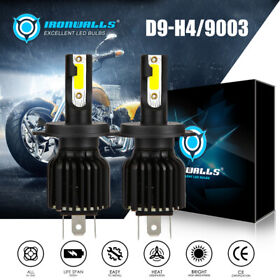 Kf-d9-0901 2pcs H4 9003 Hb2 6500k White 330000lm Led Headlight Bulbs For Ski-doo Snowmobie