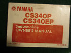 340 1989 Cs Cs340p Snowmobile Ep Manual Cs340ep Owners Yamaha Owner