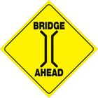 408 Bria Yr Rad Powersports Yellow Plastic Reflective Sign Bridge