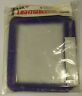 454-200-16 Snowmobile Headlight Light Shield Cover Clear Purple Graphic Vintage