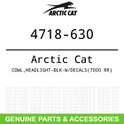 4718-630 Arctic Cat Oem Cowl Rr