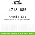 4718-685 Arctic Cat Oem Hood Xf Orn