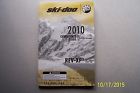 520000098 520000980 Ski-doo 2010 Rev-xp Operators Guide 600 Carb Etec 800r Owners Manual