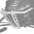6639-732 Arctic Cat New Snowmobile White Procross Bumper Part 884646374837