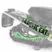 6639-755 Arctic Cat 2012-2016 Zr F Xf M Scarred Tunnel Graphics Decal Wrap Green 884646375063