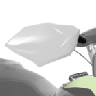 7639-044 Arctic Cat Team Snowmobile White Hand Guards Zr Xf