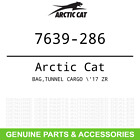 7639-286 Arctic Cat Oem Textron Bag Tunnel Cargo Zr 7639-286 Arctic Cat Oem Textron Bag Tunnel Cargo Zr
