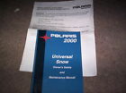 9915247 Universal Snowmobile Polaris Nice Safety Manual Maintenance 2000 Owners