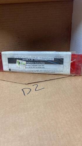 0638-510 Arctic Cat Heated Taillight Lens Kit Oem Nos