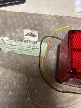0696-217 Arctic Cat New Rect. Taillight Assembly Red