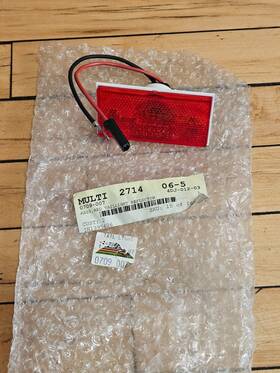 0709-007 Arctic Cat Nos Vintage Red Taillight Assembly 85-88 Kitty