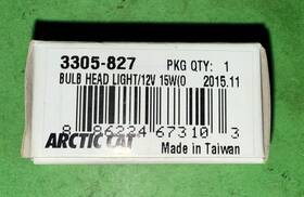 Ft09-ft24 Arctic Cat 3305-827 Oem Headlight Bulb New