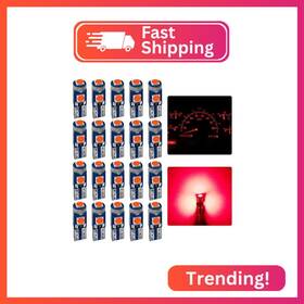 Auxled-t5-3smd-20r Auxlight 20 Piece T5 Led Bulbs Dashboard Lights 3030 Chipsets 74 37 27 17 2721 R