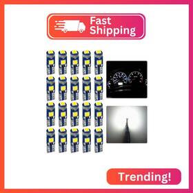 Auxlight Auxled-t5-3smd-20w 20 Piece T5 Led Bulbs Dashboard Lights 3030 Chipsets 74 37 27 17 2721 R