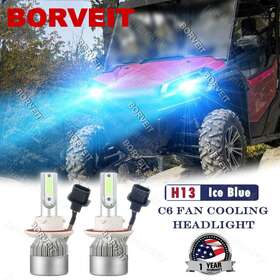 Bor-9008 Borveit Bor-9008/h13 2x Ice Blue Led Headlight Bulbs For Ski Doo Backcountry 600 600r Gen 4 19-2022