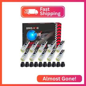 Brishine Bri-t5socket-10p3014ib T5 37 74 2721 Led Bulbs Ice Blue With Twist Lock Socket Canbus Error F