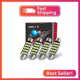 Brishine-festoon42ib-28354 Brishine 578 211-2 Led Bulbs Super Bright Ice Blue 2835 Chipsets Canbus Error F