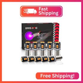 Brishine Xpismii-ba9s-6smd5630-pink10p Ba9s Led Bulbs Pink Purple Extremely Bright 5630 Chipsets 53 57 293 Ba9