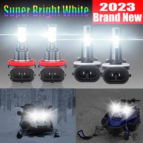 Chusyyray 230409352558 4pc Led Headlight Bulbs For Arctic Cat Z1 1100 Efi 2009 2010 6000k