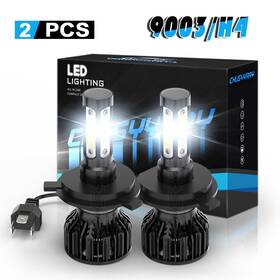 Chu-200601-h4 Chusyyray 2 Bright Led Light Bulbs For Polaris Fusion 900 2005-2006 Snowmobile Headlight