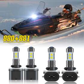 Chusyyray-0609-252 Chusyyray 4x 880 And 881 Led Headlight Lamp Combo Bulbs For Arctic Cat Crossfire 8 2010-2011