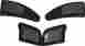 F0096 Straightline Performance Frogzskin 2 Piece Headlight Vent Cover