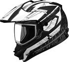 G2112438 Flat Gmax Tc-15 2xl Helmet - Gm11s Black Sport Graphics Snow Nova White