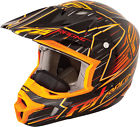 73-4931x Helmet Black Cold Orange Speed - Weather Racing Xl Kinetic Pro Fly