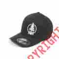 Hm5stampb Hmk Stamp Cap Black Flex Fit Large Xlarge Curve Bill Hat