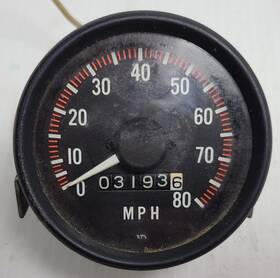 Am-52343 John Deere Vintage Snowmobile Speedometer Head Am52343 1974 300 And More