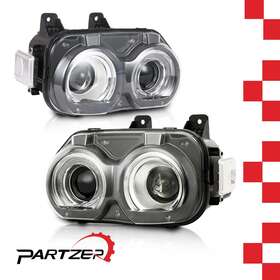 1kpch1904k12 Karpal Hid/xenon Without Air Ducts Headlights With Bulbs For 2015-2022 Dodge Challenger
