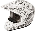 73-4930x Kinetic Xl - Fly Black Speed White Cold Weather Pro Helmet Racing