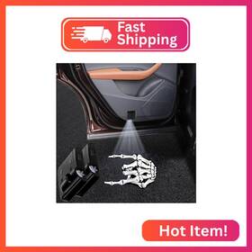 Lmzljz Ybd-00011221 2pcs No Fade Car Door Lights Skeleton Logo Projector Led