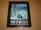 Ma-311 Arctic Cat Used Owners Operators Manual
