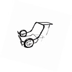 Mdm2-bw Extreme Max Black Monster Snowmobile Dolly 814166021164