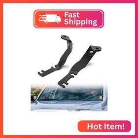 91093b Nilight Ditch Light Brackets Hood Hinges Mount Bracket Kit For Auxiliary Offroad