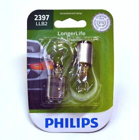 2397llb2 Philips Longer Life 2397 28/6.7w Two Bulbs Stop Brake Tail Light Replacement Lamp