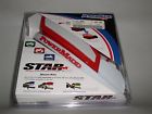 Pm14222 Powermadd Hand Guards Moto White Star Series Snowmobile Atv Red