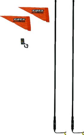 Quadboss 609661 Quadbossft Dual Whip Remote 6 Smoke