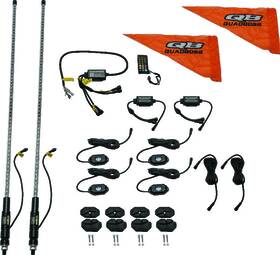 Quadboss 609671 Quadbossft Rock Whip Bluetooth Kit 6 Light