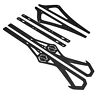 Rr01-ac-17-ms-153-nr Itek Powdercoat Series Rail Stiffeners Black Arctic Cat