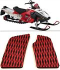 03-07-blk-red Sk 03-07-blk-red-d-14.5mm Sledtred Snowmobile Console Knee Pads Rev Xrs Mxz